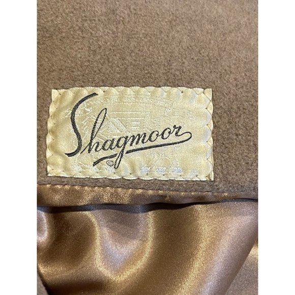 Famous Barr Vintage 1960 Womens Afghan Cashmere Coat Shagmoor Fur Collar Brown L - Picture 9 of 11